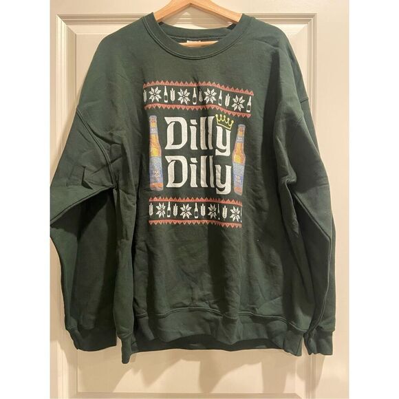 Bud Light Dilly Dilly Crewneck Christmas Sweater size XL - Picture 1 of 2